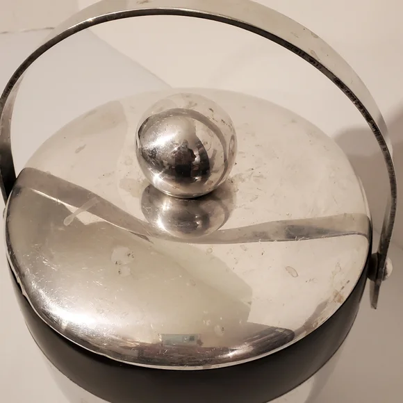 Vintage MCM 1950s Kromex Art Deco ATOMIC Ice Bucket - Picture 4 of 10